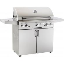 American Outdoor Grill 36 Inch Propane Gas Grill On Cart W/ Rotisserie & Side Burner