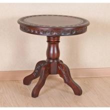 International Caravan Carved Wood Round Table - 3890