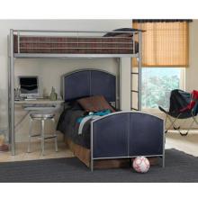 Universal Silver And Navy Loft Study Center Bunk Bed - 1178D