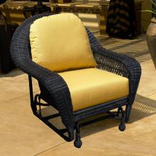 North Cape Port Royal Resin Wicker Single Glider - Espresso