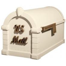Signature Keystone Series Mailbox - Almond W/ Antique Bronze