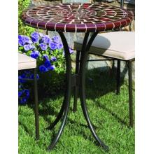 Alfresco Home Cognac 24 Inch Round Bistro Table (Top & Base)