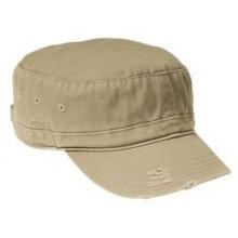District Threads Distressed Military Hat - Khaki