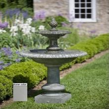 Campania Williamsburg Pineapple 2 Tier Fountain (8pc) - Natural Finish