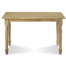 International Concepts Dining Essentials 30 Inch X 48 Inch Solid Wood Top Table - Natural - T01-3048