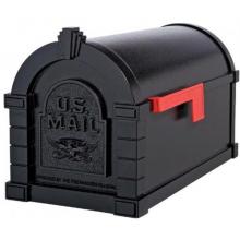 Original Keystone Series Mailbox - Black W/ Red Flag