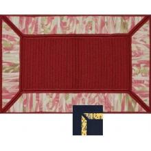AMS Imports Multi Border Polypropylene Rug