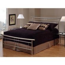 Hillsdale Soho Brushed Nickel Metal Bed Set With Frame - Queen - 1331BQR