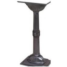 Classic Series Mailbox Post - Charcoal W/ Verde Brass