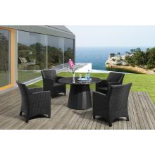 Zuo Modern Avalon Table With 4 Mykonos Bar Chairs