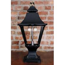 Gaslite America GL1900 Cast Aluminum Manual Ignition Natural Gas Light With Dual Mantle Burner And Pedestal Mount