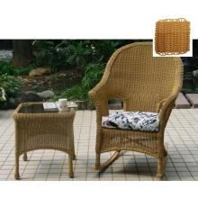 North Cape Naples Resin Wicker High Back Rocker - Honey