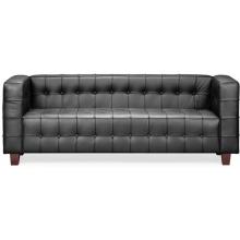 Zuo Modern Button Sofa Black 900250