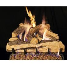 Peterson Real Fyre 18 Inch Split Oak Designer Plus Log Set With Vented G4 Burner - Match Light