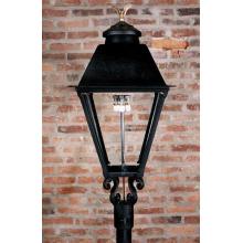 Gaslite America GL3000 Cast Aluminum Manual Ignition Natural Gas Light With Dual Mantle Burner For Post Mount