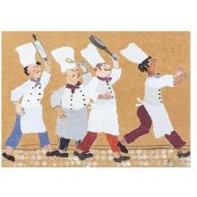 Chefs W Frying Pan Poster Print