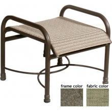 Barcelona Aluminum Sling Ottoman With Scavo Bronze Frame And A0224 Fabric