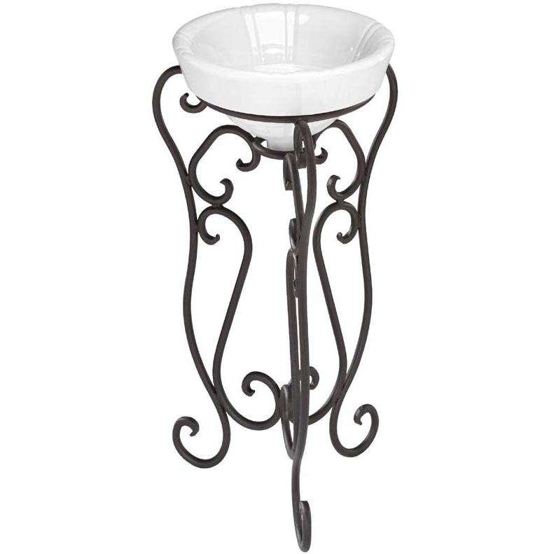 The St. Thomas Granada Pedestal With St. Martin Lav - Oil Rubbed Bronze Frame W/White Sink - 1044.450.01.97