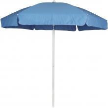 California Umbrella 6-Ft Polyester Sky Blue Beach Umbrella With Fiberglass Ribs And Carrying Bag