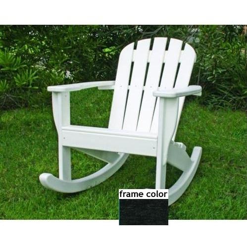 Eagle One Recycled Plastic Kids Adirondack Rocker - Black Eagle One Recycled Plastic Kids Adirondack Rocker - Black