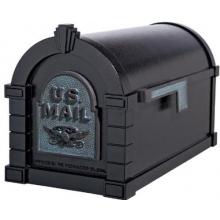 Original Keystone Series Mailbox - Black W/ Verde Brass