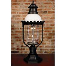Gaslite America GL48 Cast Aluminum Manual Ignition Propane Gas Light With Open Flame Burner And Pedestal Mount