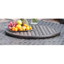 Darlee 22 Inch Cast Aluminum Lazy Susan - Mocha