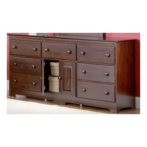 Atlantic Furniture Windsor 7 Drawer 62 Dresser Antique Walnut - 69764