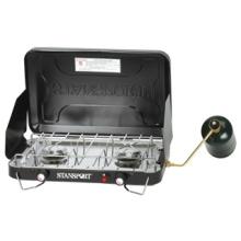 Stansport Two Burner Piezo Stove With Drip Pan