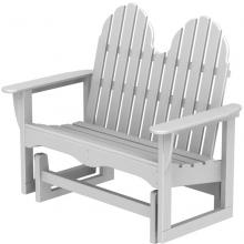Poly-Wood Recycled Plastic Wood Classic Adirondack Glider Bench - 48 Inches