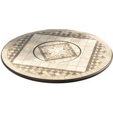 Alfresco Home Basilica 48 Inch Round Beverage Cooler/Firepit Table Top