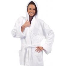 Terry Town Terry Velour Hooded Robe One Size Fits Most - Black
