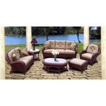 North Cape Catalina Resin Wicker Patio Lounge Set With Coffee Table And End Table - Antique Wash