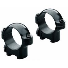 Leupold Rimfire 3/8 Inch Scope Ring Mounts - Medium - Black - 54289