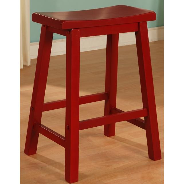 Powell Furniture - Color Story Crimson Red Counter Stool - 286-430