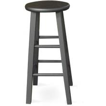 International Concepts Dining Essentials Roundtop Stool - 29 Inch - Black - 1S46-430