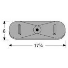 Cast Iron Oval Single, Centered Burner Head 21401