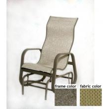 Bonaire Aluminum High Back Sling Glider With Scavo Bronze Frame And B0303 Fabric
