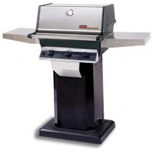 MHP Gas Grills TRG2 Infrared Natural Gas Grill W/ SearMagic Grids On Black Patio Base
