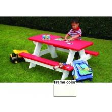 Eagle One Recycled Plastic Kids Picnic Table - White