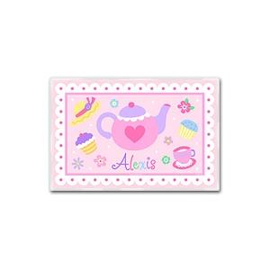 Olive Kids Personalized Laminate Placemat - Tea Party