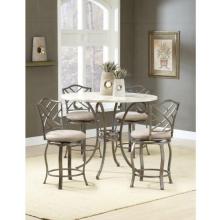 Hillsdale Brookside 5-piece Counter Height Dining Set With Hanover Stools - Brown - 4815dtbsghr