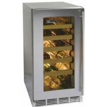 Perlick HP15WS-3R 27 Bottle Freestanding Wine Cooler - Glass Door / Stainless Steel Trim