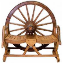 Groovy Stuff Arapaho Teak Wood Wheel Bench - TF-048-A