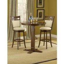 Hillsdale Dynamic Designs 3 Piece Pub Table Set With Jefferson Stools - 4975PTBBRNS2JF