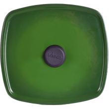 Lodge Panini Press Emerald Cast Iron Enamel Panini Press, Gradated Green - ECPP53