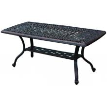 Darlee Elisabeth Cast Aluminum Outdoor Patio Coffee Table - 21 Inch X 42 Inch - Antique Bronze