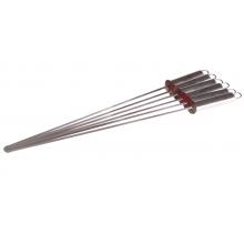 PGS Stainless Steel Shish-Ka-Bob Set - Set Of Six