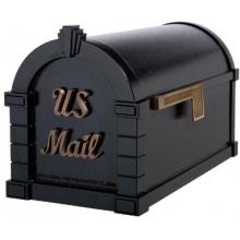 Signature Keystone Series Mailbox - Black W/ Antique Bronze