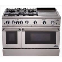 DCS Ranges 48 Inch Dual Fuel Natural Gas Range With Griddle By Fisher Paykel - RDT-485GD